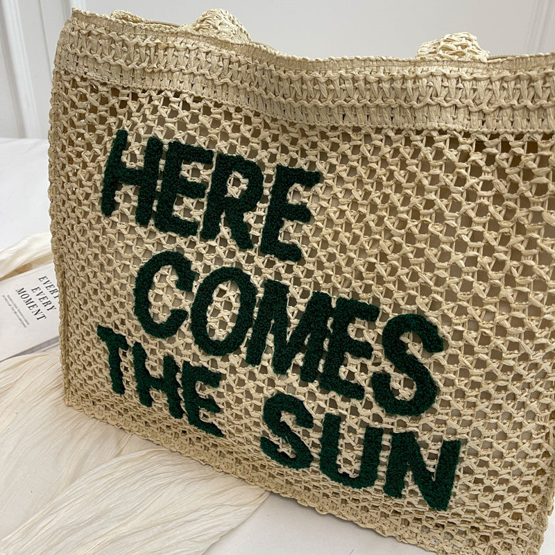 Don’t Let the Sun Get In Your Eyes Cork buying and Vinyl Santorini Tote Purse